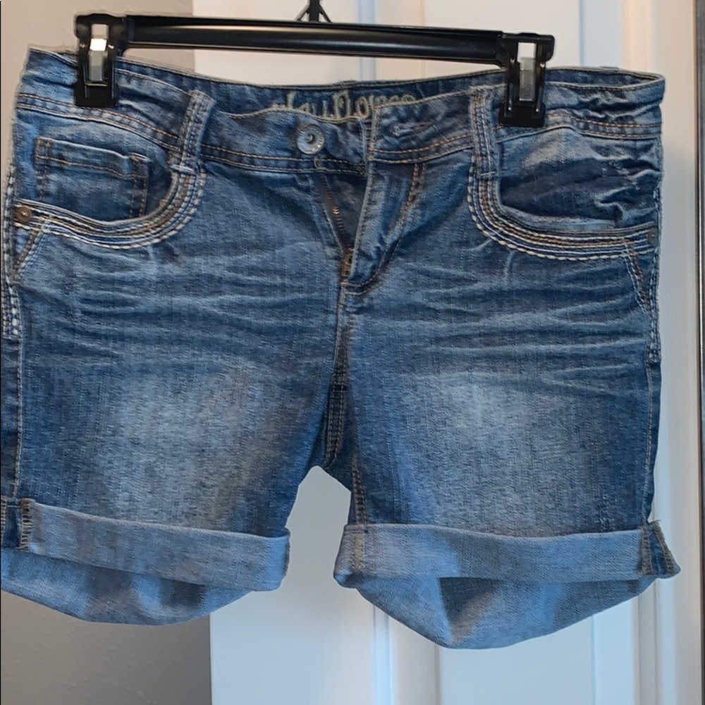 Denim Bermuda shorts